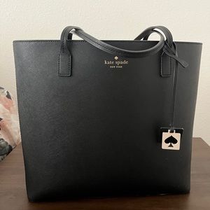 Black kate spade tote bag and wallet set